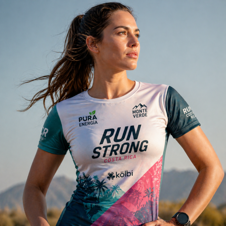 Camiseta deportiva sublimada full print en tela speed dry para carrera proveedor Guecam
