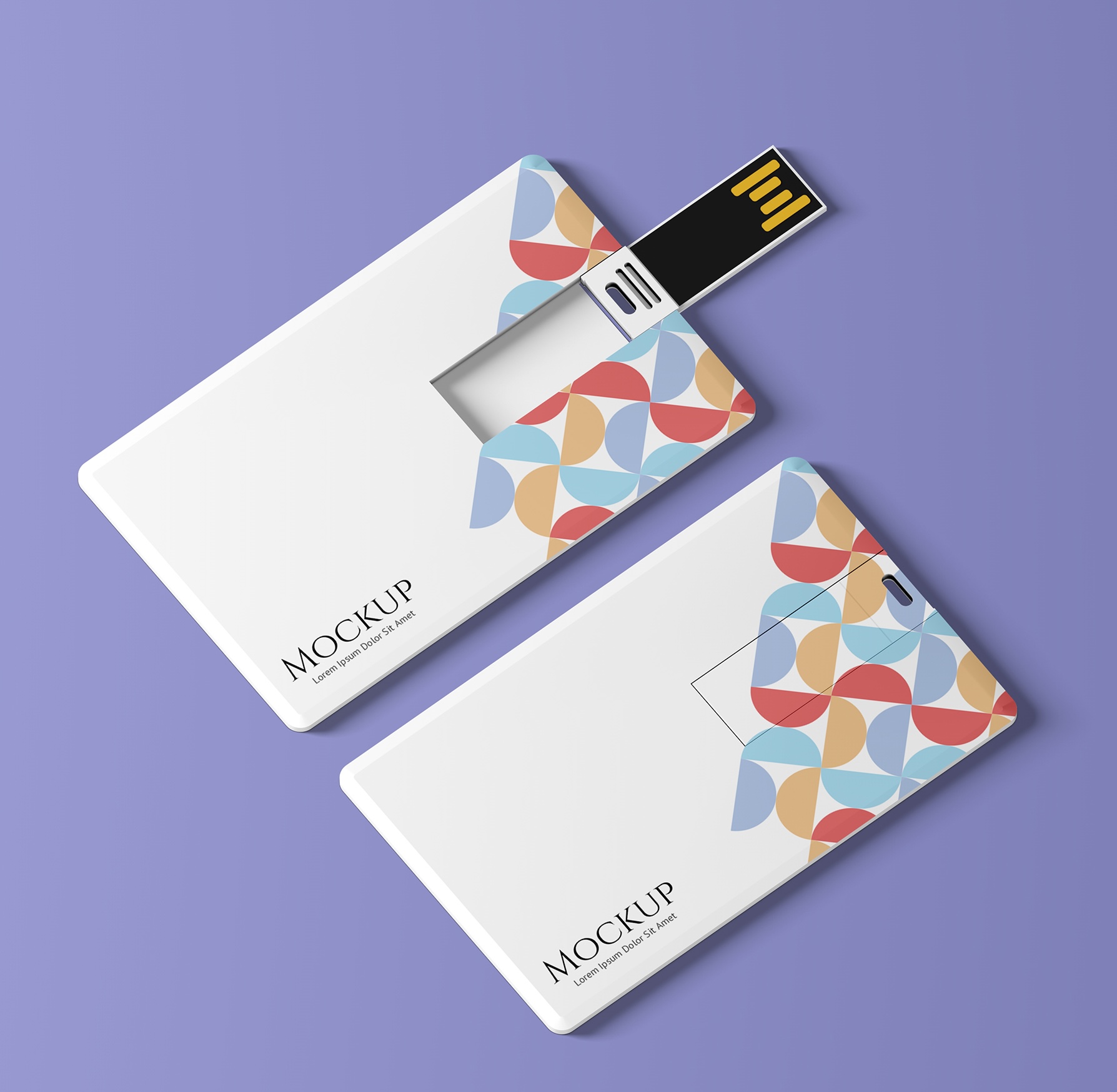 montaje digital de tarjeta usb impresión full color