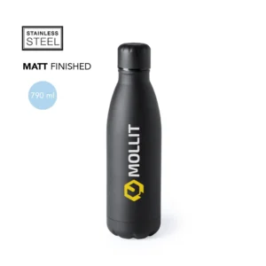 Botellas personalizadas al por mayor en acabado mate para departamentos de RRHH, compras y mercadeo