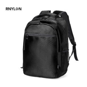 Mochila de alta calidad fabricada en RNYLON 420D, compartimento acolchado para laptop de hasta 15" y accesorio en espalda para ajuste en trolley