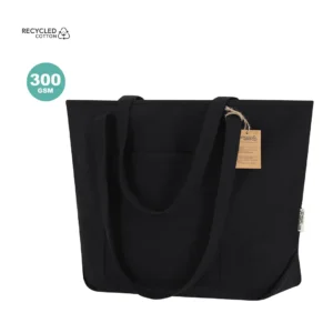 Bolsas de manta promocionales en algodón reciclado 300g resiste 10 kilos