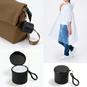 Capas de lluvia al por mayor para empresas con estuche con mosquete para colgar