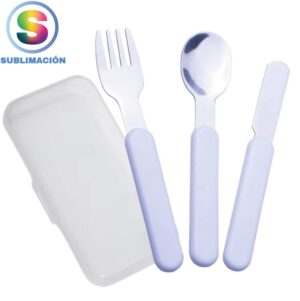 Set de cubiertos promocionales para niños en sublimación