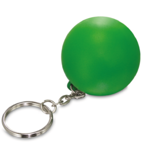 Llavero promocional antiestrés color verde