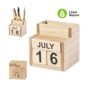 Set de escritorio al por mayor para empresas con calendario perpetuo y porta lapiceros