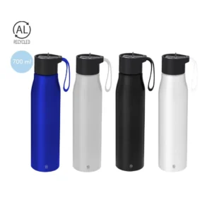 Botella promocional aluminio reciclado de 700 ml en cuatro colores