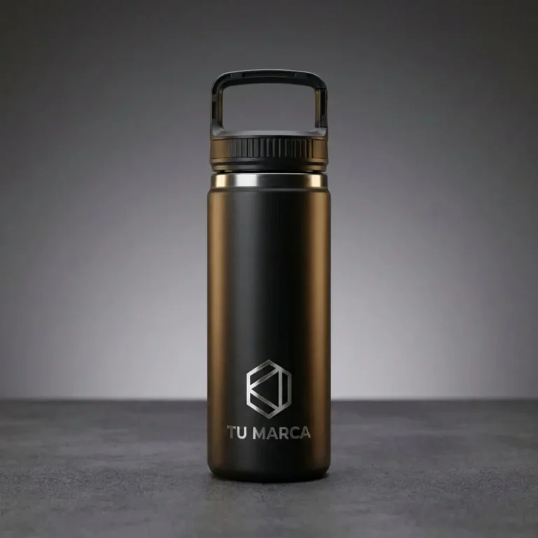 Botella térmica personalizada en impresión láser Guecam proveedor de Artículos Publicitarios