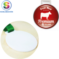 Medalla acrílica blanca sublimación Modelo # 1690